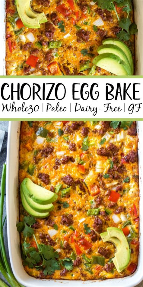 Whole30 Chorizo Egg Bake Paleo Dairy Free Gluten Free Whole Kitchen