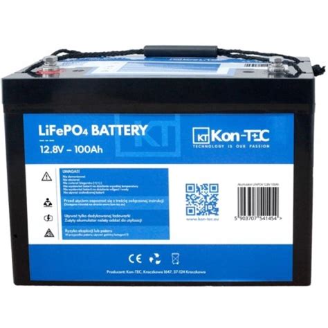 Akumulator LiFePO4 Kon TEC 12V 100Ah kamper KT LFP12100 za 2250 zł z