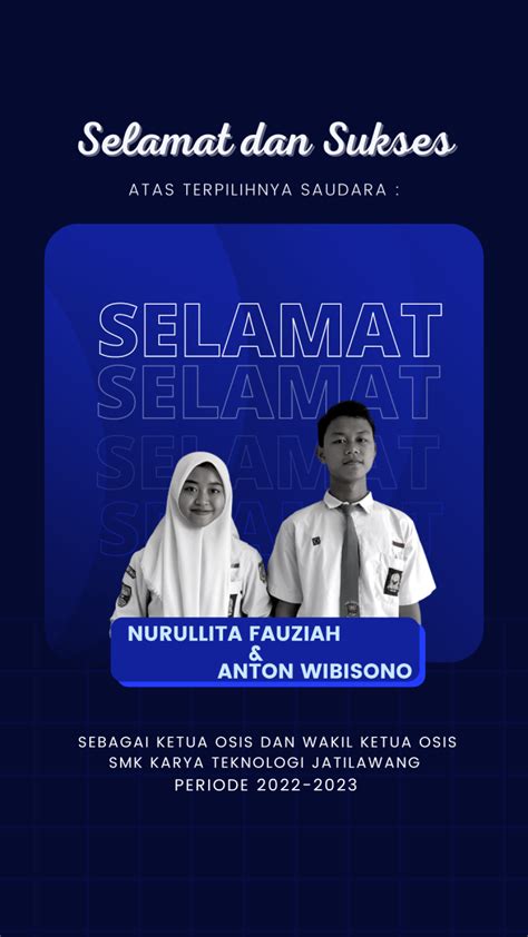 Ketua Dan Wakil Ketua Osis Terpilih Periode Smk Karya