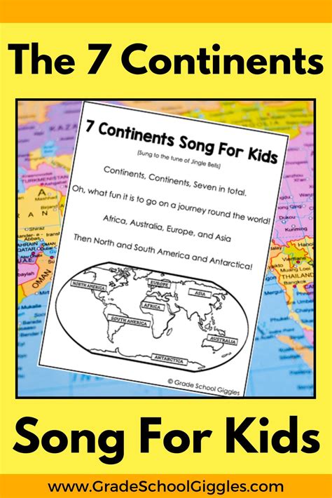 The 7 Continents Song for Kids - Grade School Giggles