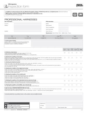 Ppe Inspection Checklist Complete With Ease AirSlate SignNow