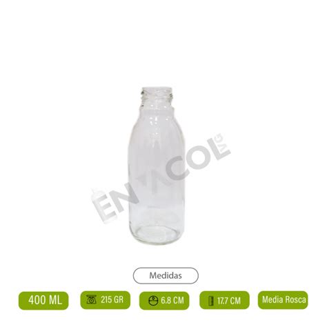 ENVASE BOTELLA DE VIDRIO 400 ML ENVACOL VG