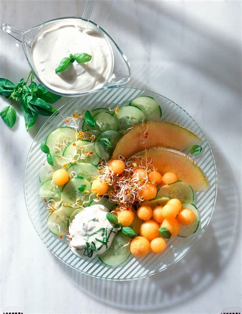 Gurken Melonensalat Rezept Lecker