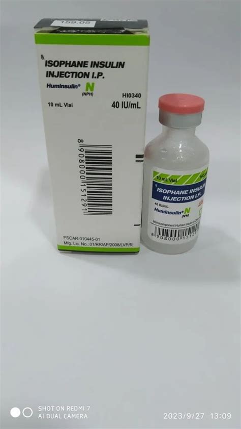 Huminsulin R 40IU Ml Injection At Rs 174 Vial Diabetes In Nagpur ID