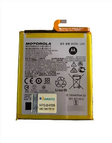 Bateria Motorola Moto G 5g Plus Xt2075 Lz50 Original Parcelamento Sem