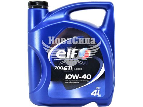 Моторна Олива Бензин, Дизель 10W-40 (ELF) Evolution 700 STI 4л. 201552 ...