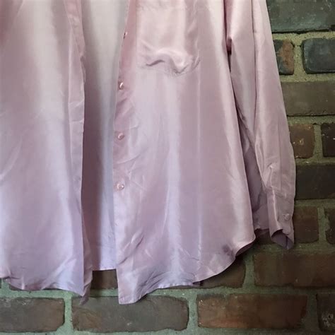 Vintage Elisabeth Liz Claiborne Blouse Silk Pink Gem