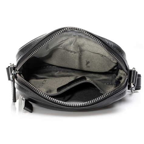 Sacoche Homme En Cuir Katana Noir Planetebag