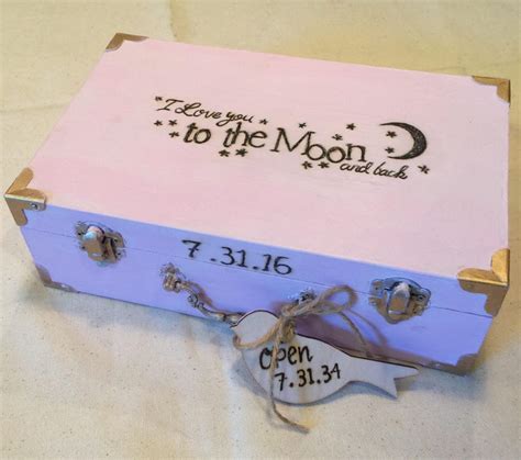 Baby Time Capsule Box First Birthday Time Capsule Ideas Etsy