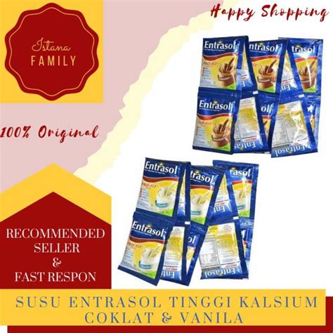 Susu Entrasol Sachet Gr Sachet Entrasol Renceng Gr Sachet