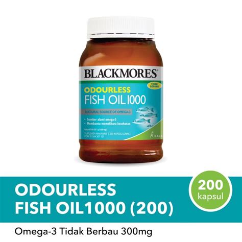 Blackmores Odourless Fish Oil 1000 200 Tablet Lazada Indonesia