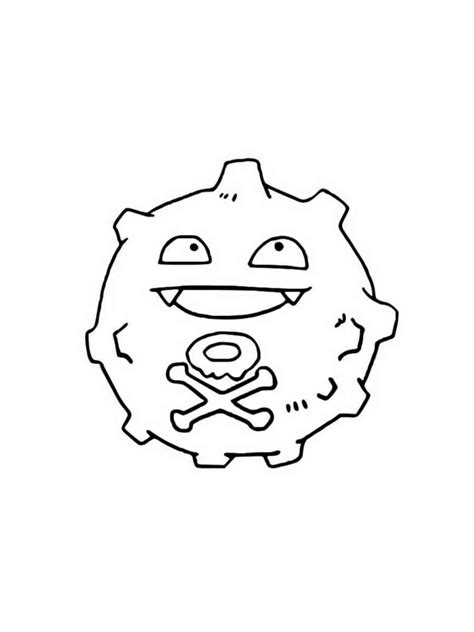 Koffing Pokemon Coloring Pages Free Printable