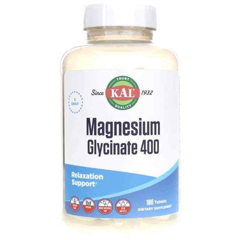 Magnesium Glycinate 400, Kal