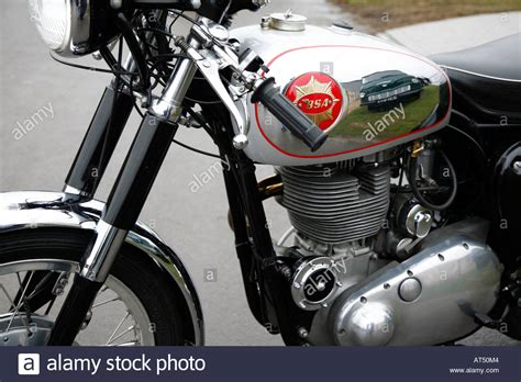 Bsa Classic Motorcycle Banque De Photographies Et Dimages à Haute