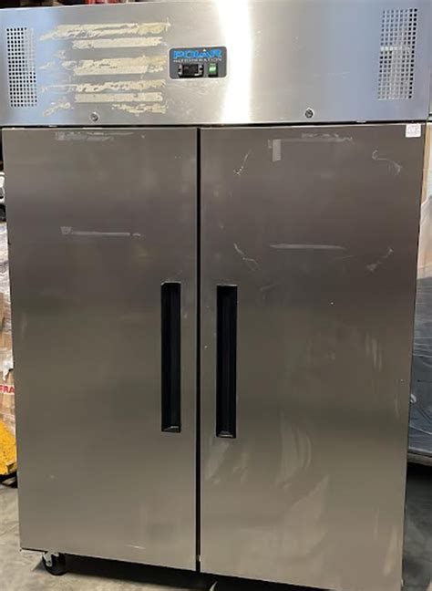 Secondhand Catering Equipment Upright Fridges Double Door Polar