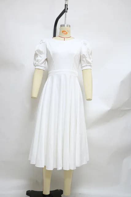 Vintage Long Medieval Dress Women Medieval Dresses White Retro Style