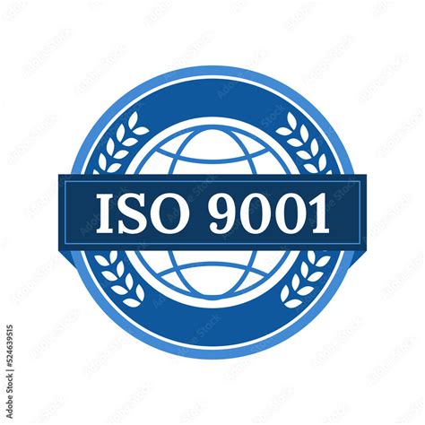 ISO International Standard Organization 9001 Business Style Brand Logo