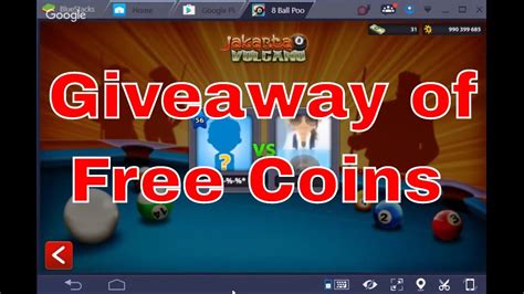 8 Ball Pool Unlimited Giveaway Of Free Coins Road To Millions Of