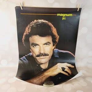 Vintage Magnum PI Poster Tom Selleck - Etsy