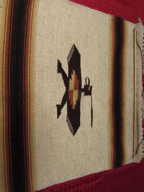 Lot Detail Vintage Woven Navajo Rug Wall Hanging