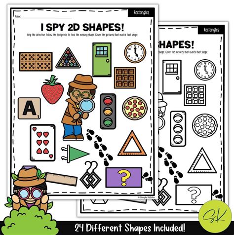 I Spy 2d And 3d Shapes Simply Kiddos