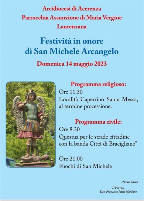 Festività in onore di San Michele Arcangelo 2023 a Laurenzana