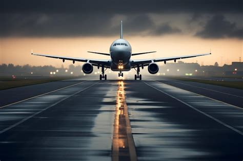 Premium Ai Image A Commercial Jetliner Soaring Into The Sky During