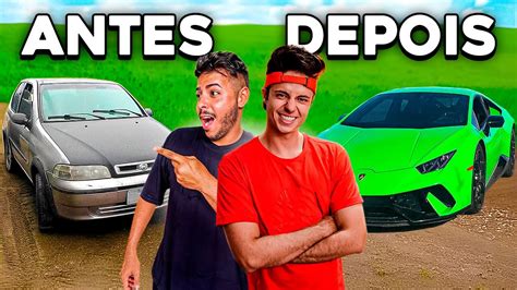 CARROS DOS YOUTUBERS ANTES E DEPOIS DA FAMA O Retorno YouTube