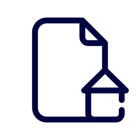 Icône Maison Dans Document
