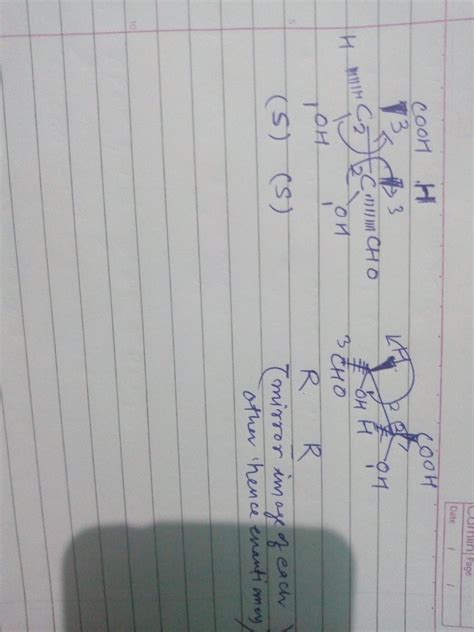 COOH COOH H OH H 0. HH OH, compound related as : CHO HY OH CHO (A ...