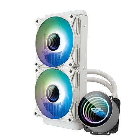 DARKFLASH TWISTER DX240 V2 ARGB AIO LIQUID CPU COOLER WHITE DXV2 240