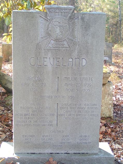 Jacob Cleveland Sr 1729 1791 Find A Grave Memorial