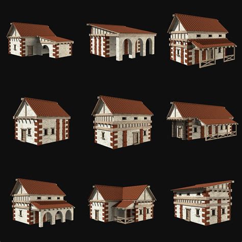 Roman Greek Ancient House Collection 3d Model By Enterables