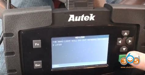 Autek IKey 820 OBD Programmed A New Key To Infiniti G37 2011 Success