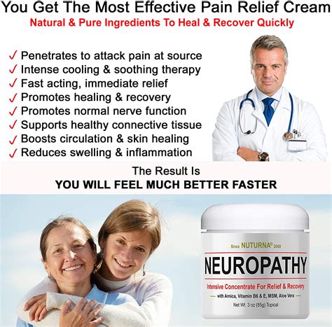 Fast Acting Neuropathy Nerve Relief Cream Max Strength Large 3 Oz