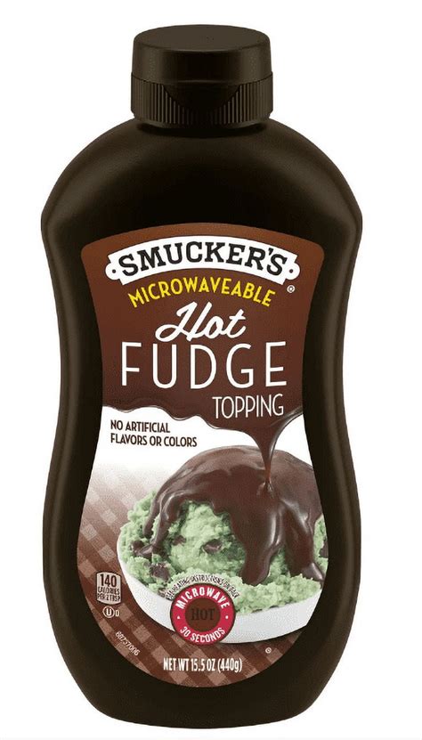 Smucker S Hot Fudge Topping Ounces Microwavable Squeeze Bottle Pack Of Walmart
