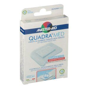 Master Aid Quadra Med 10 Cerotti Extra In Tessuto Non Tessuto 45 X 57