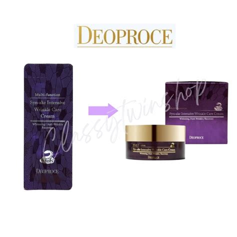 Deoproce Syn-ake Intensive Wrinkle Care Cream SACHET | Shopee Philippines