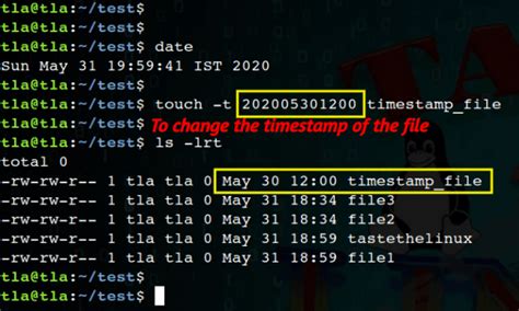 Touch Command In Linux With Examples Taste The Linux