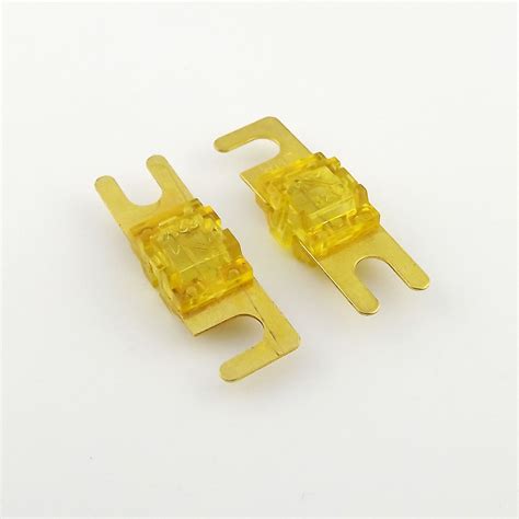 Pcs Gold Plated Car Audio Afs Mini Anl Fuse Auto Stud Fuses V A