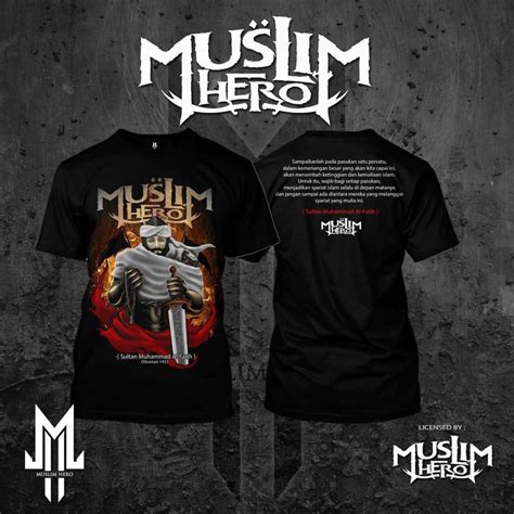 Jual MUSLIM HERO MUHAMMAD ALFATIH KAOS MUSLIM KAOS DAKWAH BAJU MUSLIM