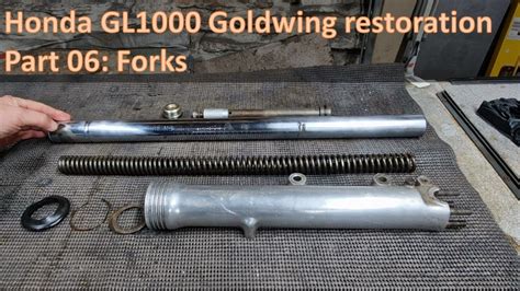 Honda Gl Goldwing Restoration Part Forks Youtube