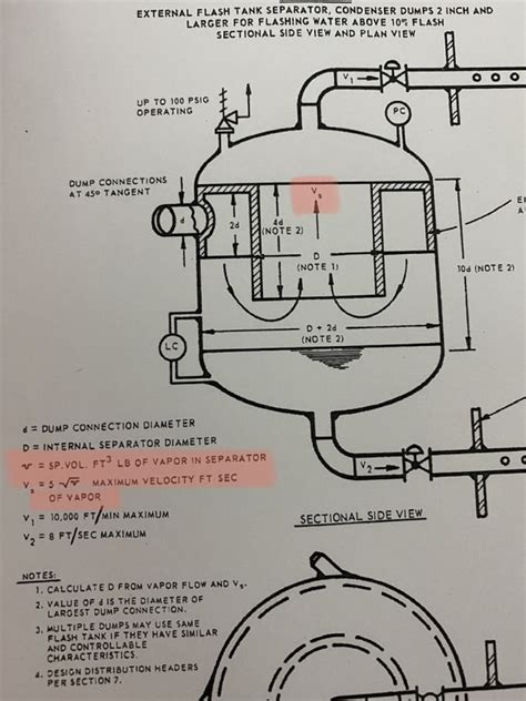 Flash Vessel Sizing Max Flash Steam Velocity Criteria Gpsa