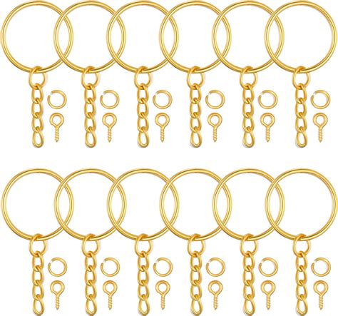 Amazon Gold Keychain Rings For Craft Paxcoo 100pcs Keychain