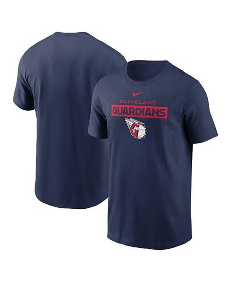 Nike Mens Navy Cleveland Guardians Team T Shirt Macys