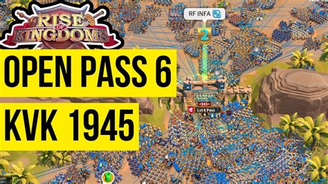 Live Open Pass 6 Kvk 1945 1846 Lets Gooo Rise Of Kingdoms Rok