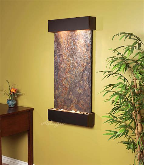 Slate Wall Mounted Water Features The The Whispering Creek With Rajah