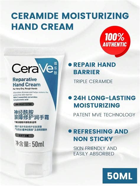 Cerave Reparative Hand Cream For Very Dry Rough Hands Hydrating And