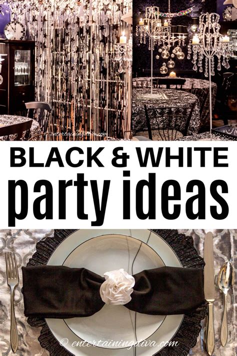 15 Black And White Party Ideas