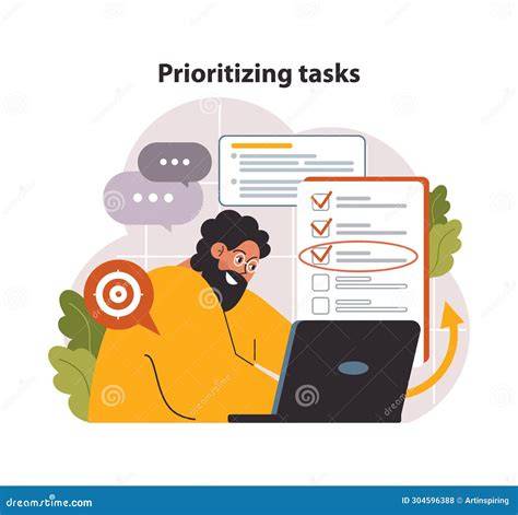 Prioritizing. Vector Illustration Decorative Design | CartoonDealer.com